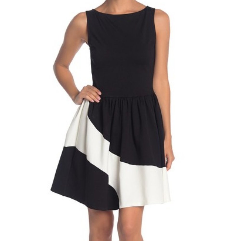 NORDSTROM - Love...Ady Colorblock Fit & Flare Sleeveless Dress, Size XS - NWOT